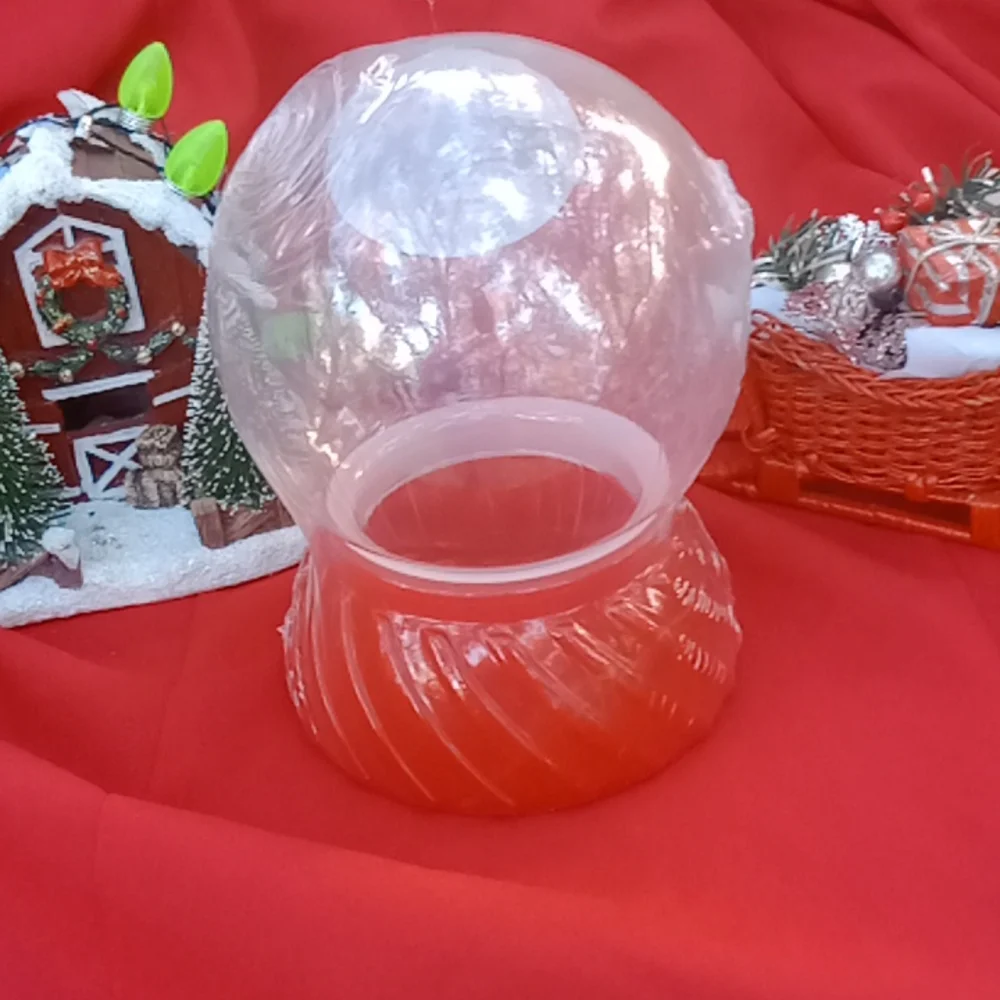 New!! Target Bullseyes Playground fill your own snow globe glass WHITE/RED b…